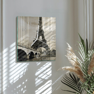 Wanduhr mit motiv quadratisch Paris