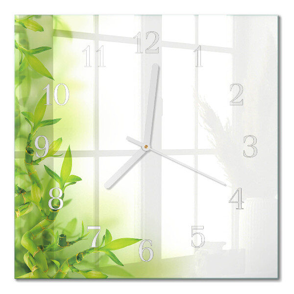 Quadratische wanduhr modern Natur