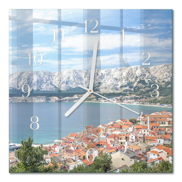 Quadratische wanduhr modern Bucht