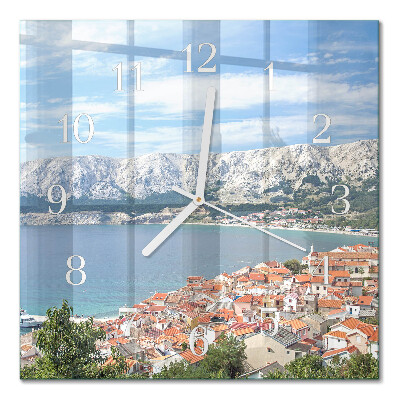 Quadratische wanduhr modern Bucht