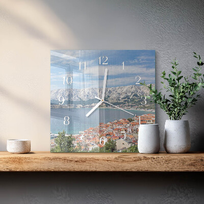 Quadratische wanduhr modern Bucht