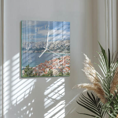 Quadratische wanduhr modern Bucht