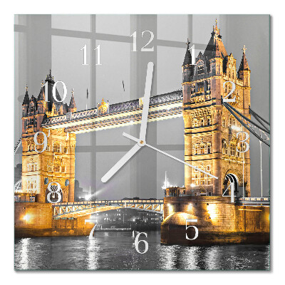 Wanduhr mit motiv quadratisch Tower Bridge
