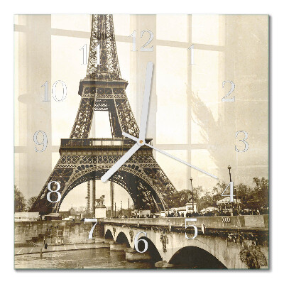 Moderne wanduhr quadratisch Paris