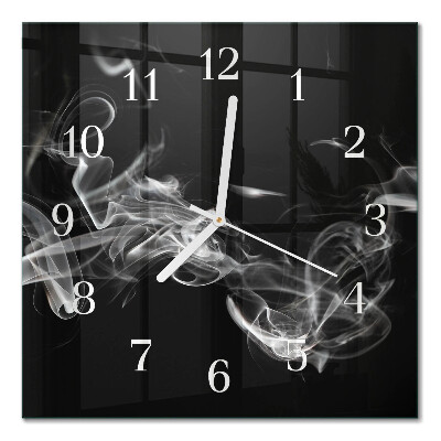 Quadratische wanduhr Rauch