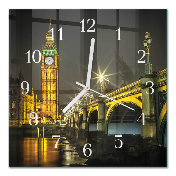 Quadratische wanduhr modern London