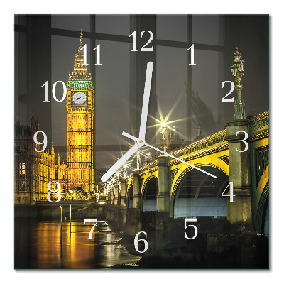 Quadratische wanduhr modern London