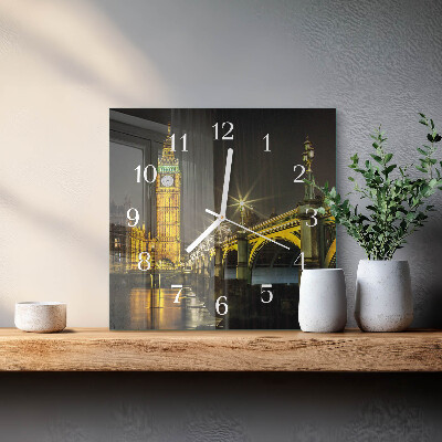 Quadratische wanduhr modern London