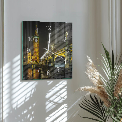 Quadratische wanduhr modern London