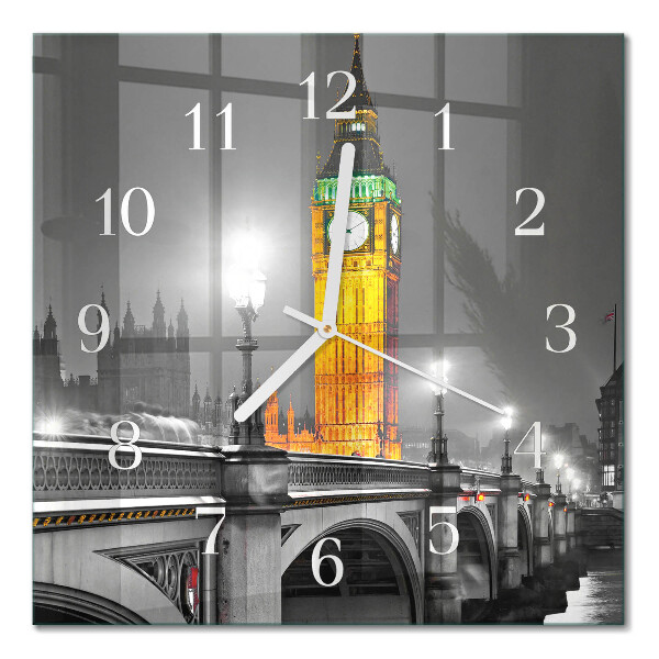 Quadratische wanduhr modern Big Ben