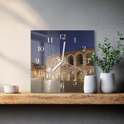 Quadratische wanduhr modern Nachtlicht