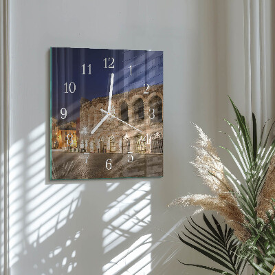 Quadratische wanduhr modern Nachtlicht