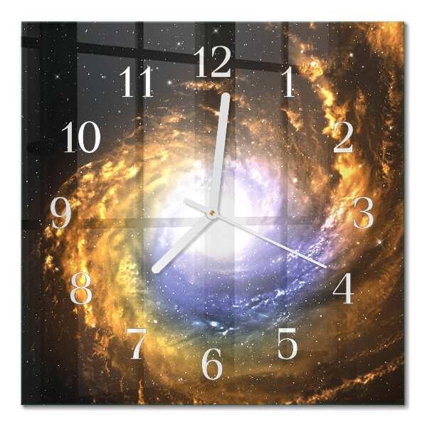 Glasuhr quadratisch Kosmos