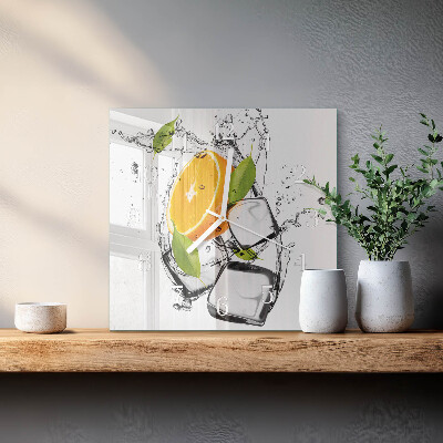 Wanduhr mit motiv quadratisch Eis
