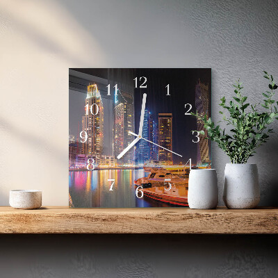 Quadratische wanduhr modern Horizont