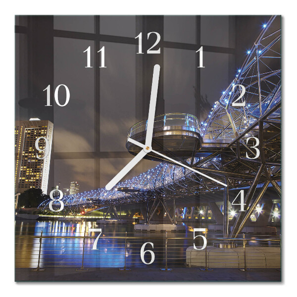 Wanduhr mit motiv quadratisch Nacht