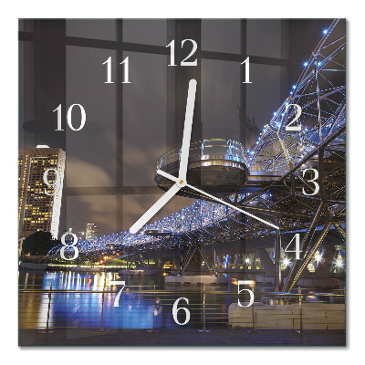 Wanduhr mit motiv quadratisch Nacht