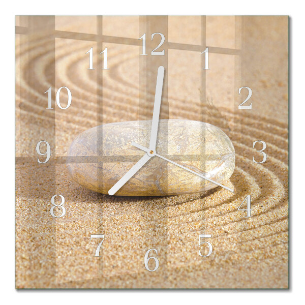 Wanduhr mit motiv quadratisch Steinsand