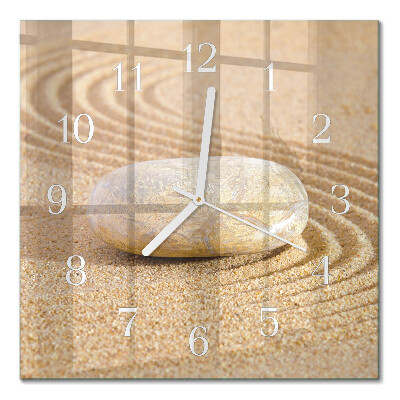 Wanduhr mit motiv quadratisch Steinsand