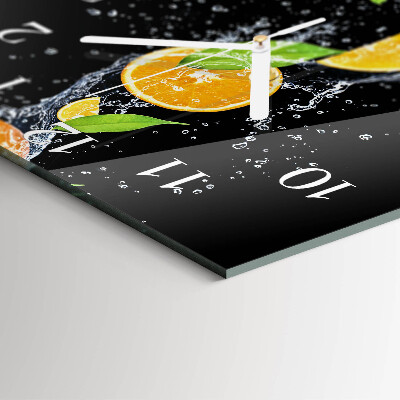 Wanduhr mit motiv quadratisch Orangen