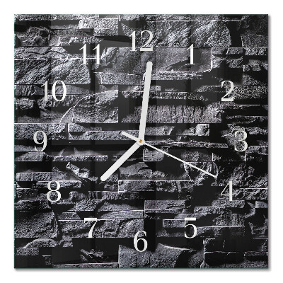 Moderne wanduhr quadratisch Steine