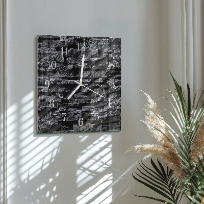 Moderne wanduhr quadratisch Steine