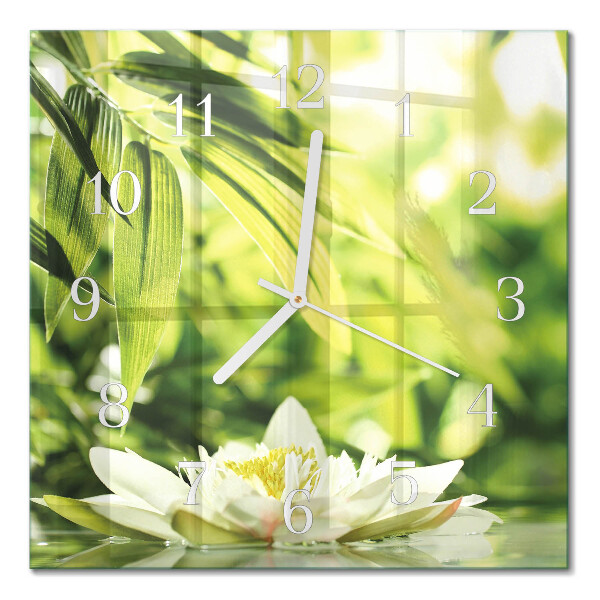 Quadratische wanduhr Natur