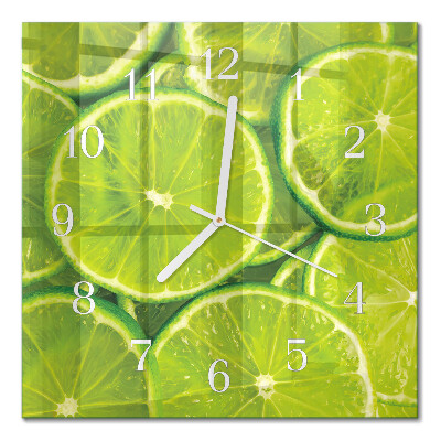 Moderne wanduhr quadratisch Kalziumkarbonat