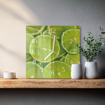 Moderne wanduhr quadratisch Kalziumkarbonat