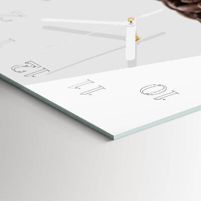 Wanduhr mit motiv quadratisch Kaffeebohnen