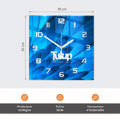 Quadratische wanduhr Schokolade