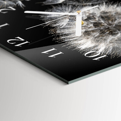 Moderne wanduhr quadratisch Löwenzahn