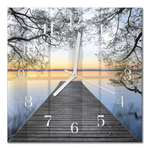 Quadratische wanduhr modern Dämmerung
