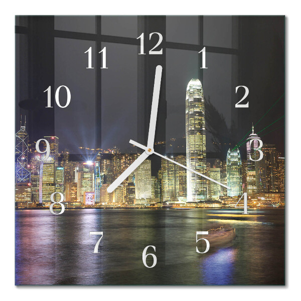 Quadratische wanduhr modern Horizont