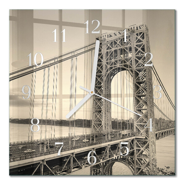 Wanduhr mit motiv quadratisch Golden Gate
