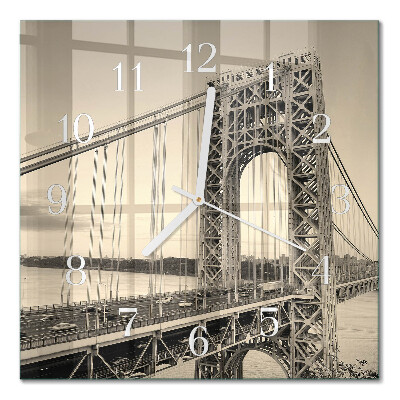 Wanduhr mit motiv quadratisch Golden Gate