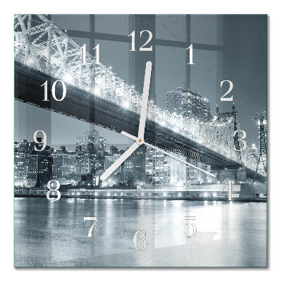 Moderne wanduhr quadratisch Brücke