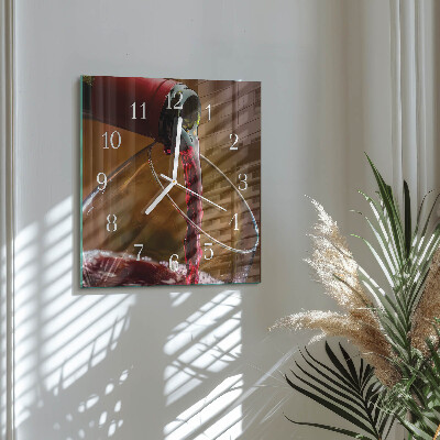 Wanduhr mit motiv quadratisch Wein