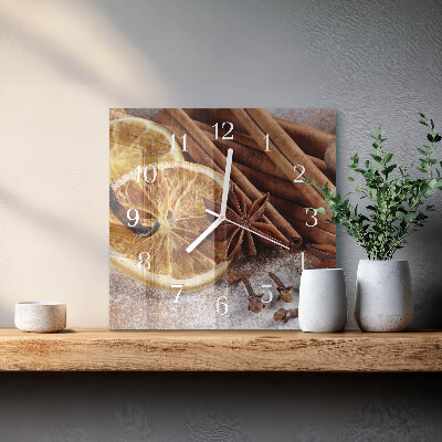 Wanduhr mit motiv quadratisch Zimtanis