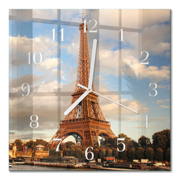 Quadratische wanduhr Paris