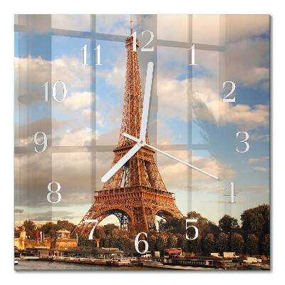 Quadratische wanduhr Paris