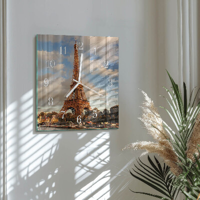 Quadratische wanduhr Paris