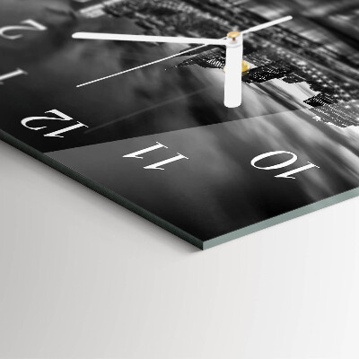 Quadratische wanduhr modern Stadt