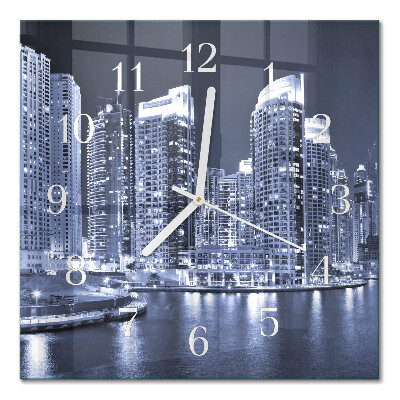 Quadratische wanduhr Horizont
