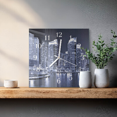 Quadratische wanduhr Horizont
