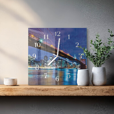 Glasuhr quadratisch Brücke