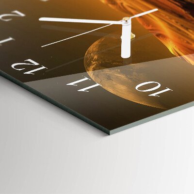 Moderne wanduhr quadratisch Wüste