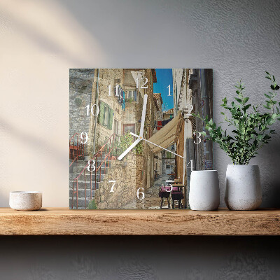 Quadratische wanduhr Avenue