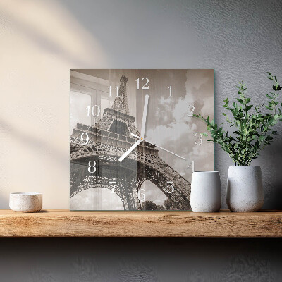 Quadratische wanduhr modern Paris
