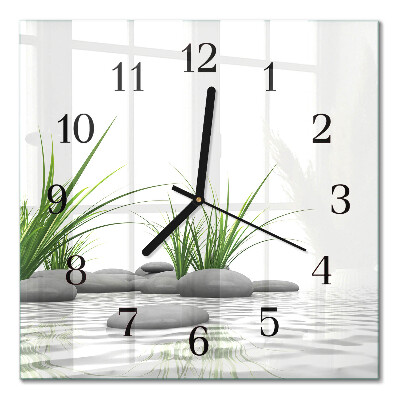 Moderne wanduhr quadratisch Steine